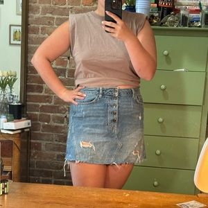 Denim We the Free mini skirt